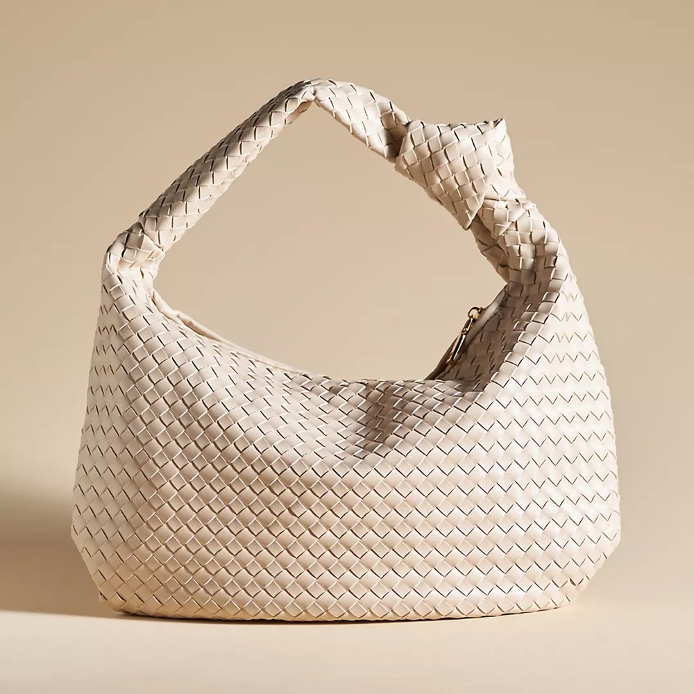 NWT New Anthropologie Brigitte Satchel by Melie Bianco - Ivory